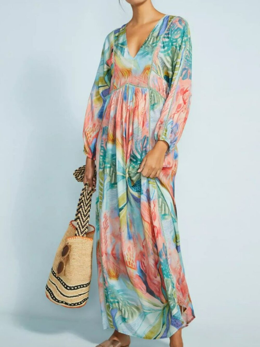 Anthropologie Bl-nk Bl^Nk London Victory Cover-Up Maxi Dress